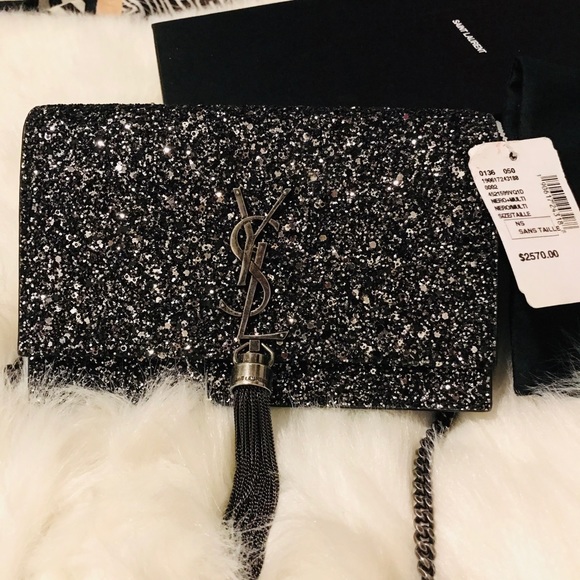 Yves Saint Laurent Handbags - New with tags Kate Tassel Glitter Small